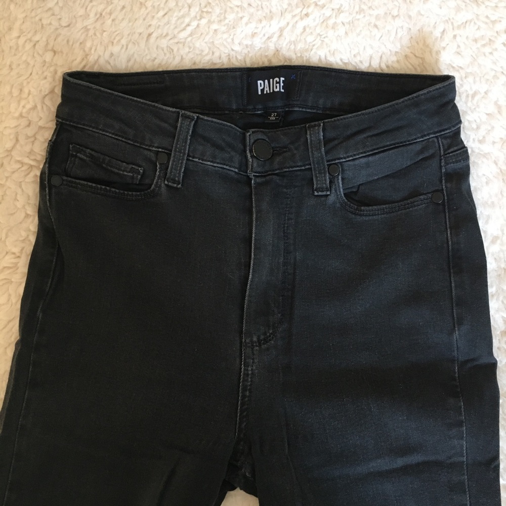 Paige Black Margot Ankle Denim Jeans Size 27